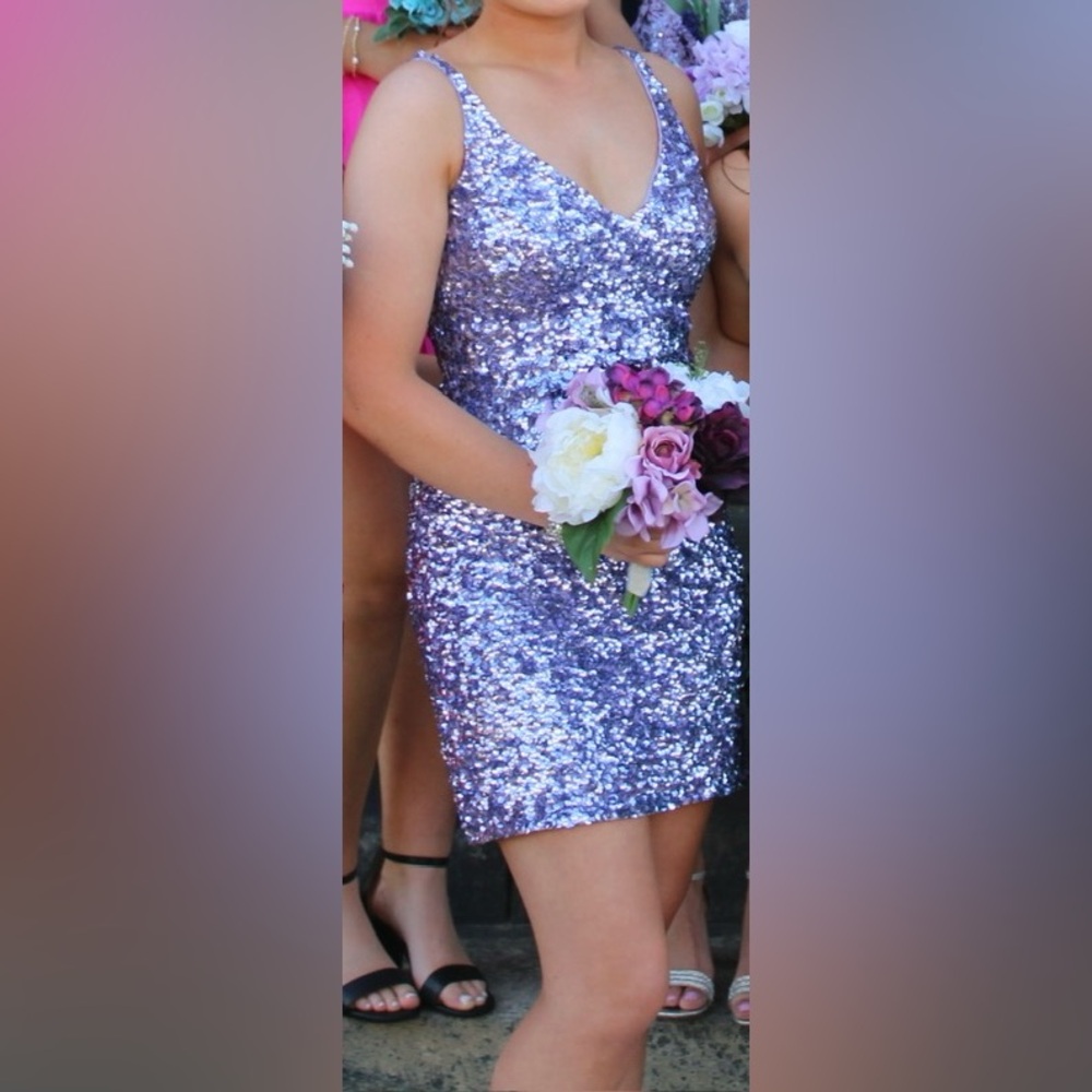 SHERRI HILL Homecoming Dress Purple Size 2